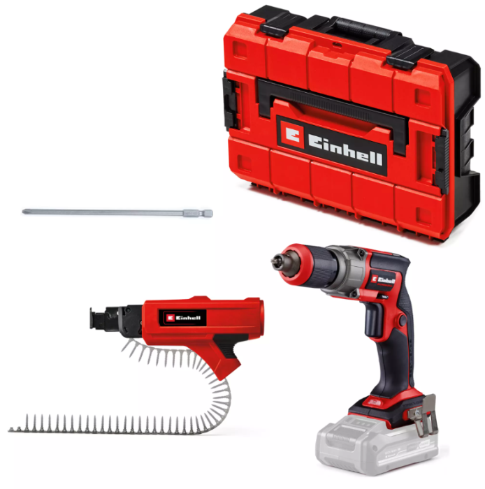 Einhell PROFESSIONAL Akku-Trockenbauschrauber TP-DY 18 Li BL + Magazine, 4261012